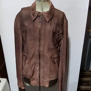 Dolce and Gabbana suede vintage jacket